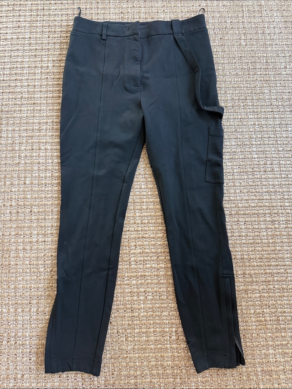 Burberry Black Stretch Tailored Pants